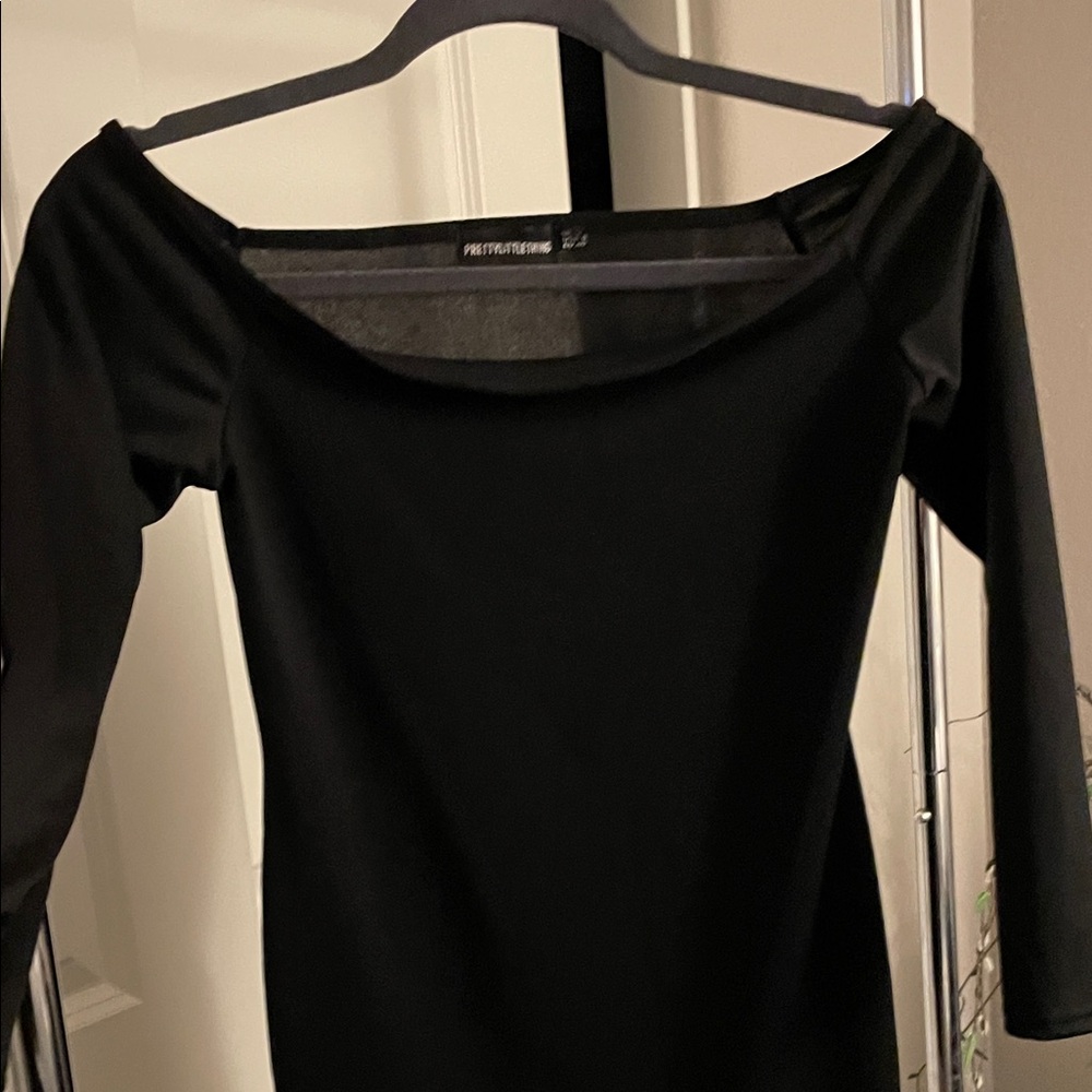 Black Off-Shoulder Dress